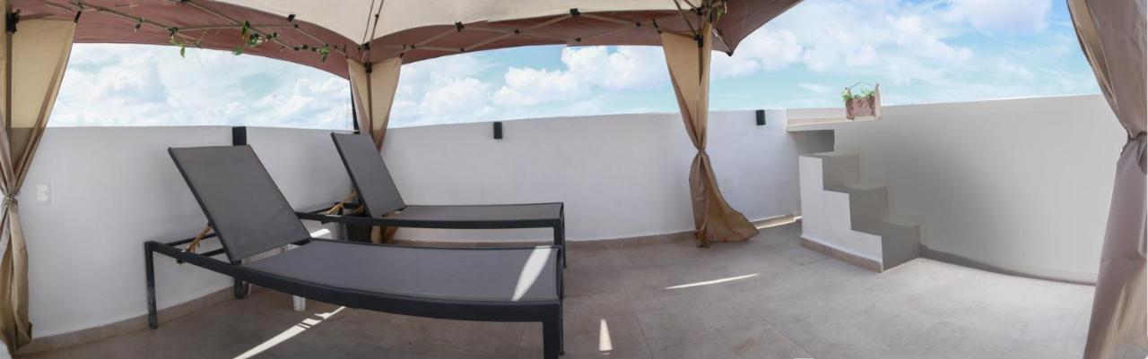 Cuarto Privado, Hamacas, NUEVO Jacuzzi Rooftop Cancún Exterior foto